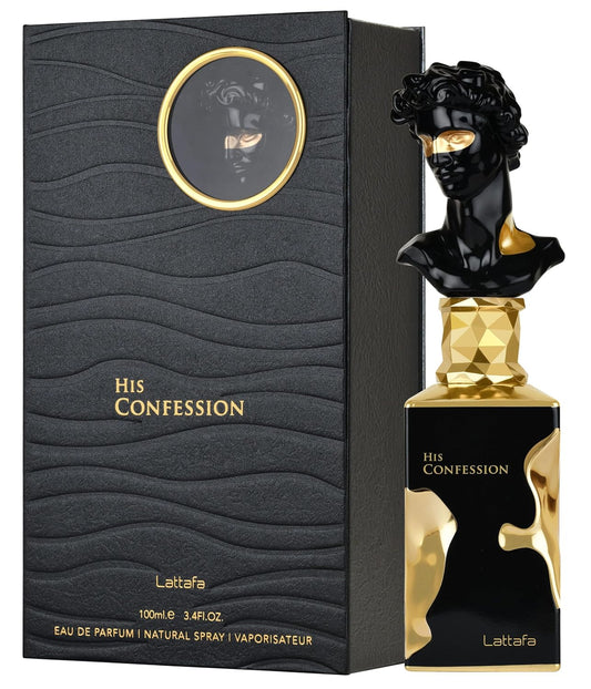 Lattafa His Confession para hombre Eau de Parfum 100 ml